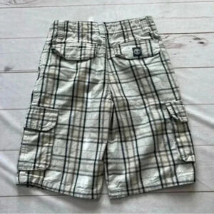Timberland boys plaid cargo shorts size 10